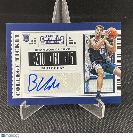 2019 Panini Contenders Draft Picks Brandon Clarke College Ticket Auto #71