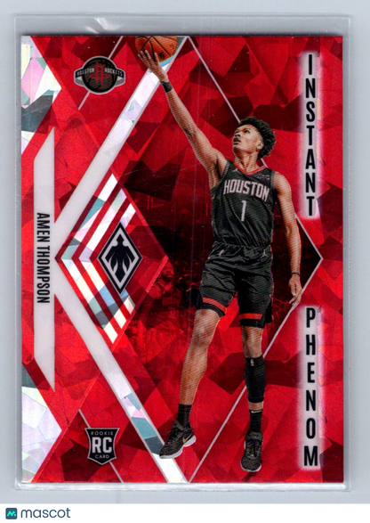 2023-24 Panini Phoenix Instant Phenom Amen Thompson Red Cracked Ice #22