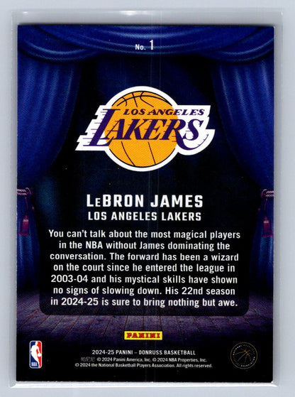 2024-25 Panini Donruss Magicians LeBron James #1