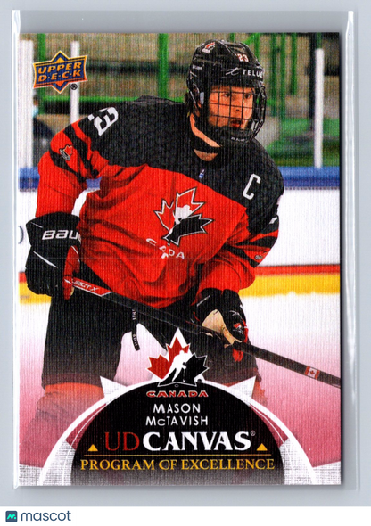 2021-22 Upper Deck UD Canvas Program of Excellence Mason McTavish #C257