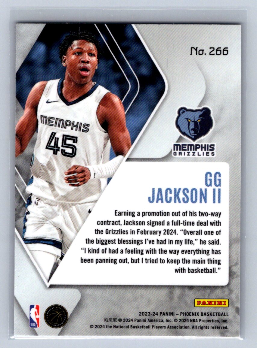 2023-24 Panini Phoenix GG Jackson II Blue Ice #266