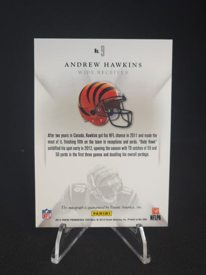 2013 Panini Prominence Andrew Hawkins Eminence Signatures Auto /999 #9