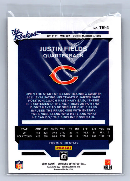 2021 Panini Donruss Optic The Rookies Justin Fields #TR-4
