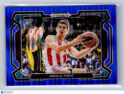2024 Panini Prizm Draft Picks Nikola Topić Variation Blue Pulsar /99 #10