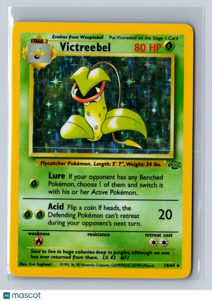 1999 Pokemon Jungle Victreebel Holo #14/64 LP