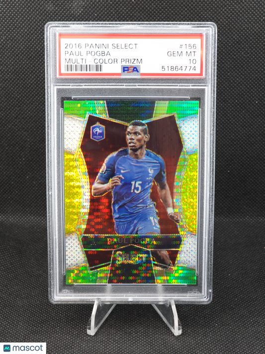 2016 Panini Select Paul Pogba Multi Color Prizm #156 PSA 10