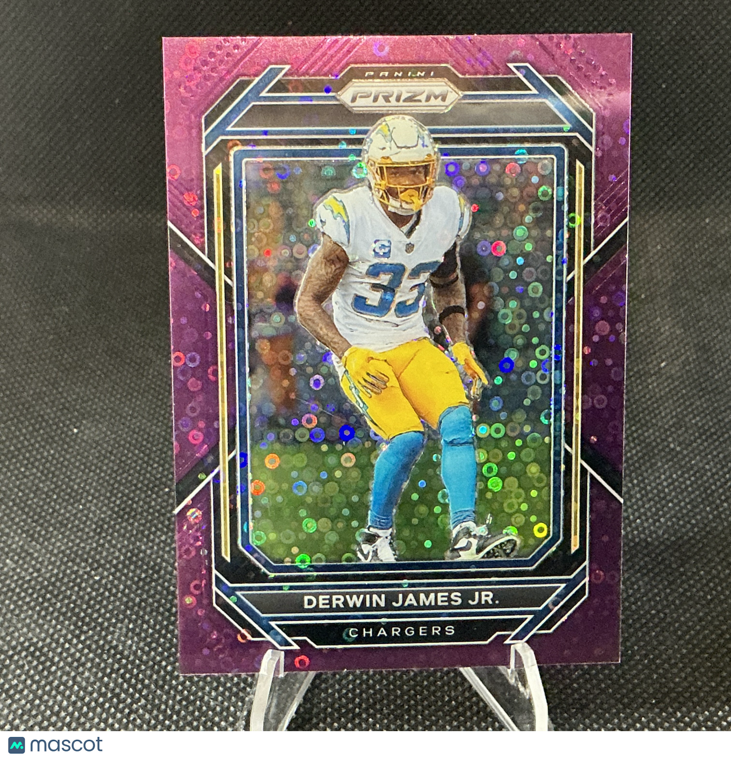 2022 Panini Prizm Derwin James Jr. No Huddle Purple Disco /35 #156