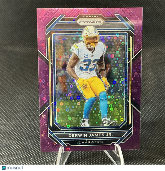 2022 Panini Prizm Derwin James Jr. No Huddle Purple Disco /35 #156