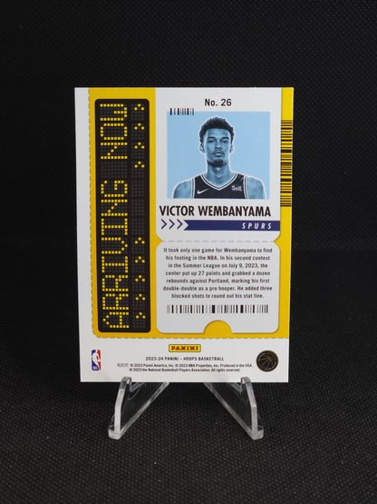2023-24 NBA Hoops Victor Wembanyama Arriving Now #26