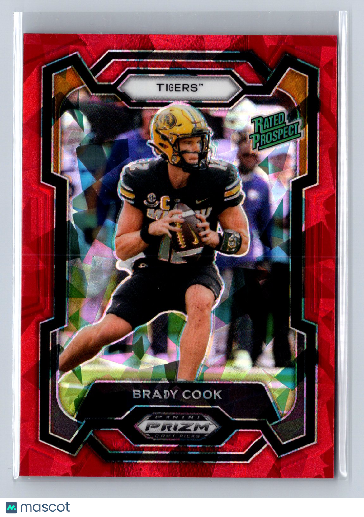 2024 Panini Prizm Draft Picks Brady Cook Red Ice #187