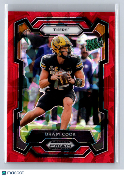2024 Panini Prizm Draft Picks Brady Cook Red Ice #187