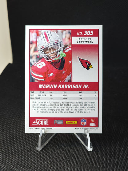 2024 Panini Score Marvin Harrison Jr. Red #305