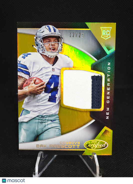 2016 Panini Certified Dak Prescott New Generations Gold Patch /25 #29