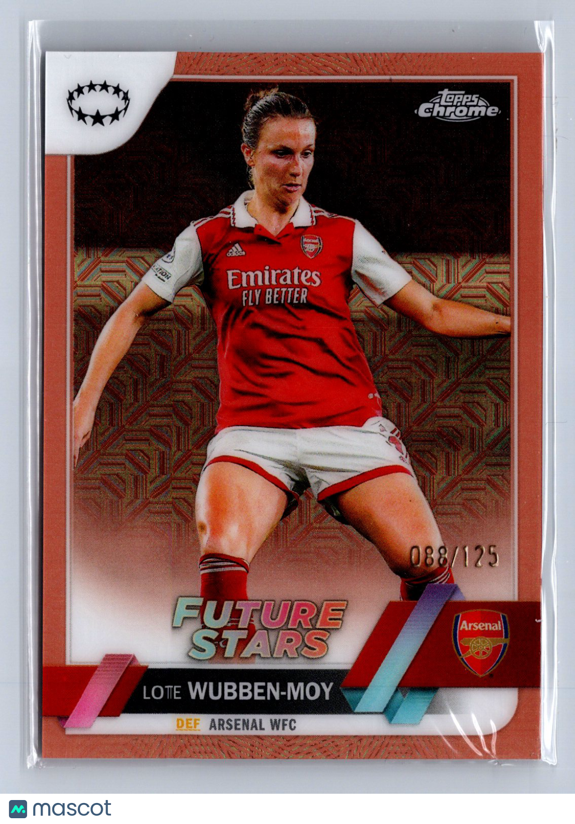 2023 Topps Chrome Future Stars Lotte Wubben-Moy Rose Gold Refractor /125 #70