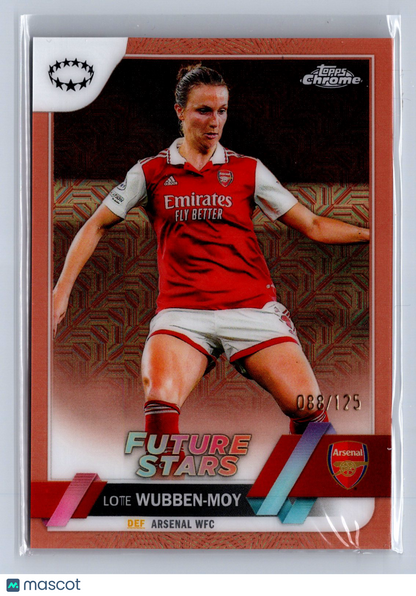 2023 Topps Chrome Future Stars Lotte Wubben-Moy Rose Gold Refractor /125 #70