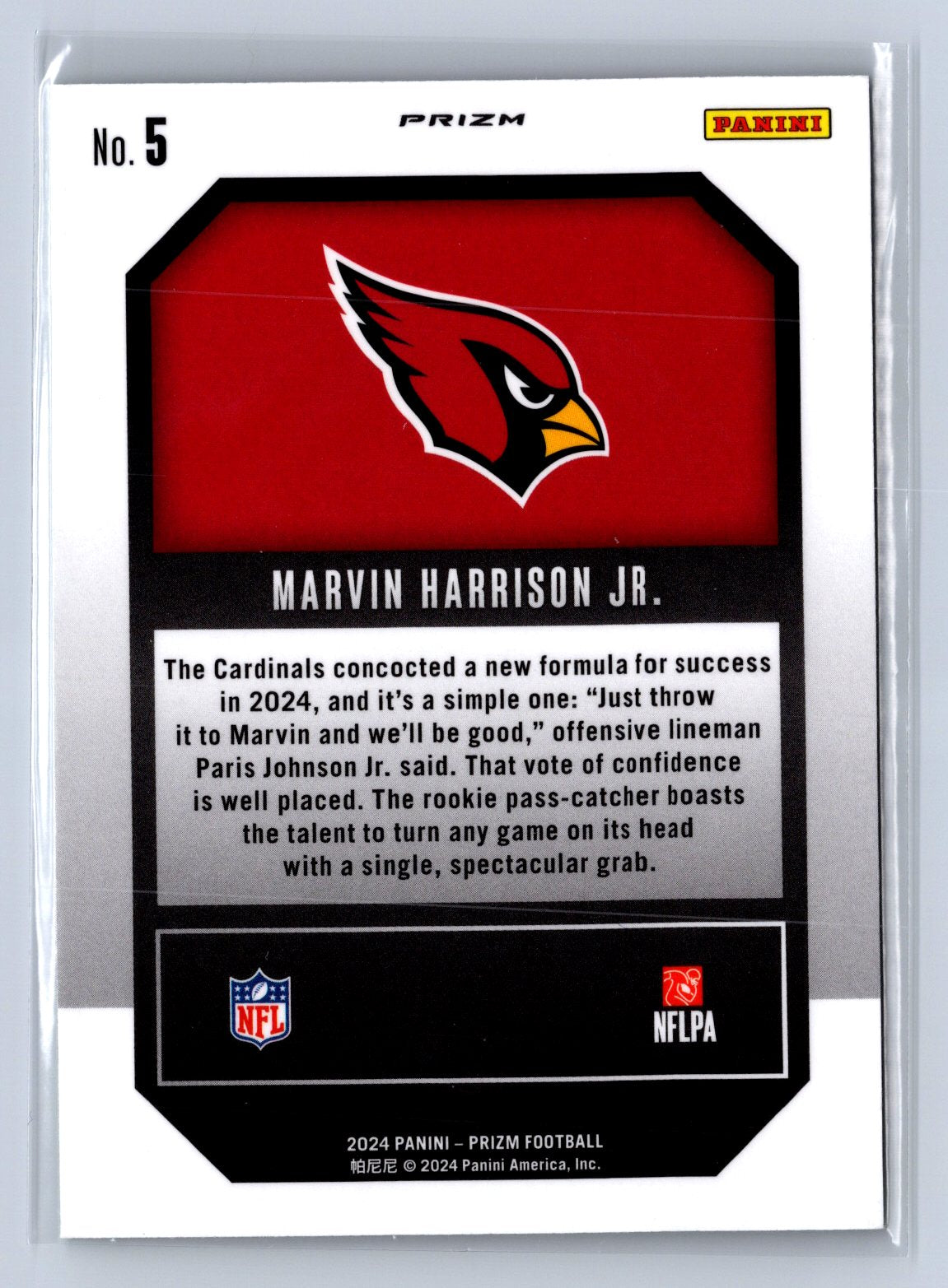 2024 Panini Prizm Emergent Marvin Harrison Jr. Green #5