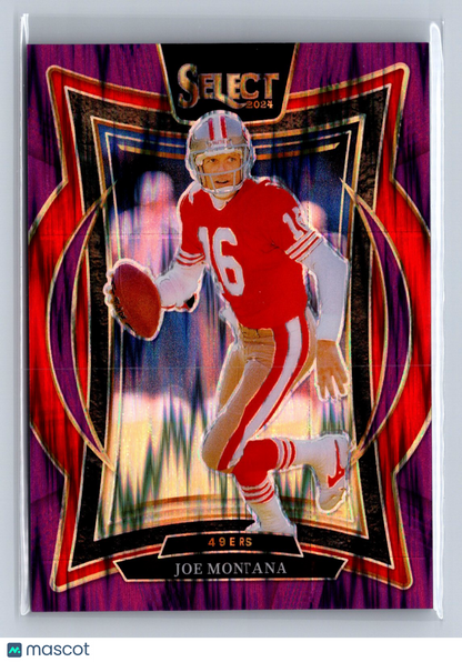 2024 Panini Select Joe Montana Purple Shock /360 #70