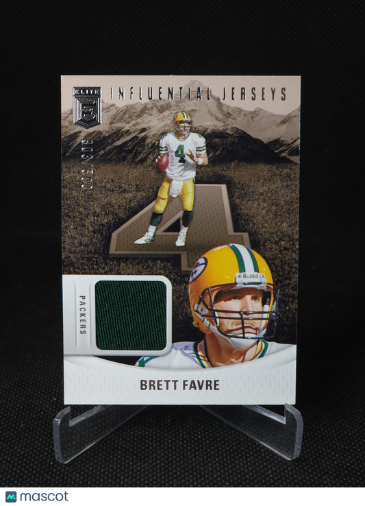 2024 Panini Elite Influential Jerseys Brett Favre Patch /500 #IJ-BFA