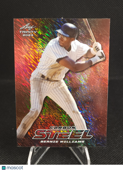 2023 Leaf Trinity Bernie Williams Carbon Steel Red /2 #S-8