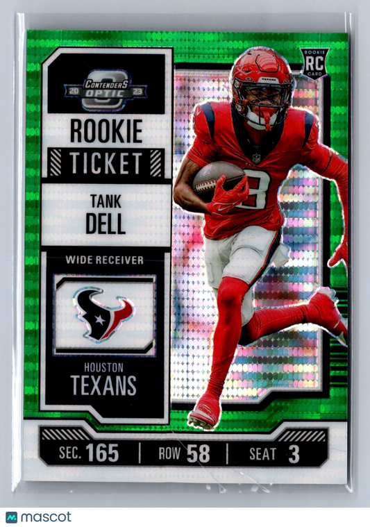 2024 Panini Contenders Optic Tank Dell Green Pulsar /35 #93