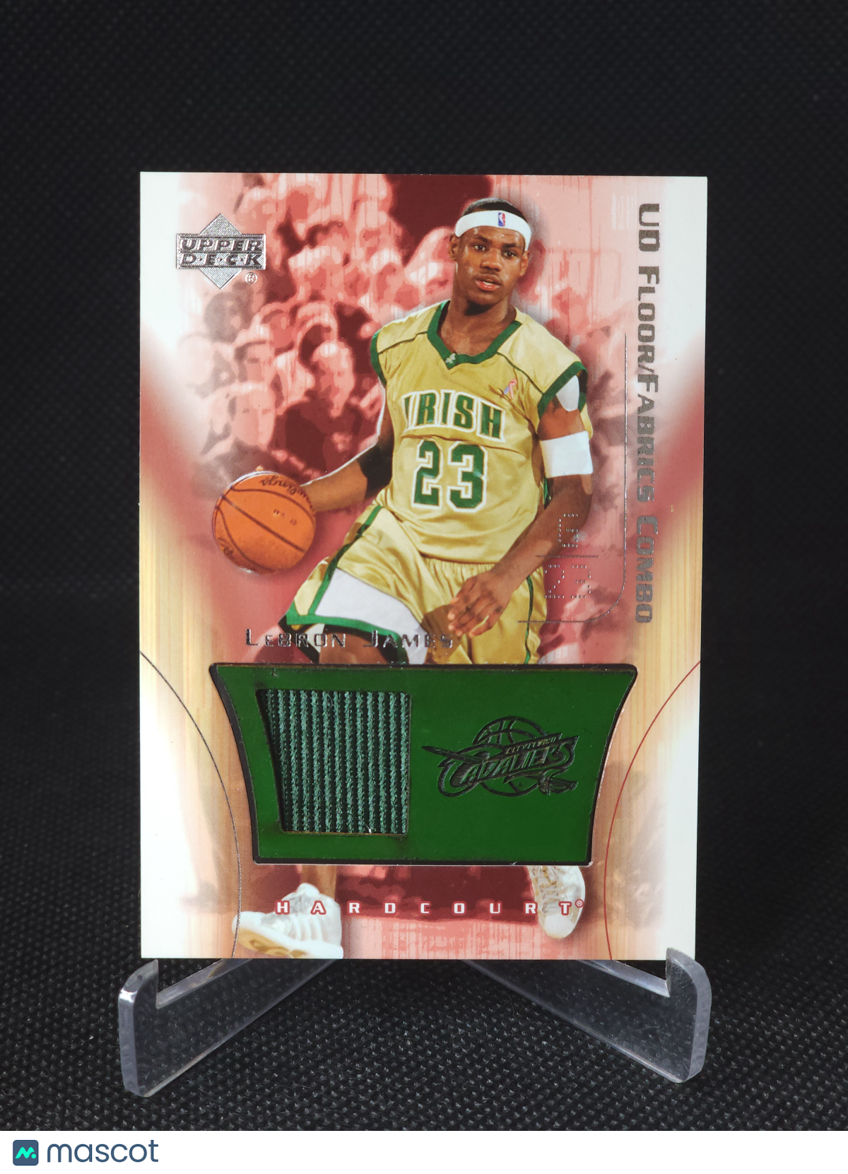 2003-04 Upper Deck Hardcourt LeBron James Floor Fabrics Combo Patch #LJ-FF