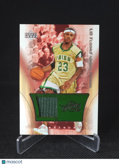 2003-04 Upper Deck Hardcourt LeBron James Floor Fabrics Combo Patch #LJ-FF
