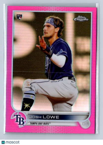 2022 Topps Chrome Josh Lowe Pink Refractor #83