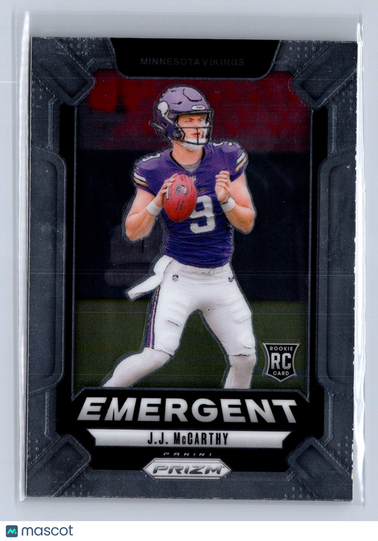 2024 Panini Prizm J.J. McCarthy Emergent #19