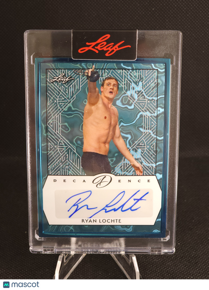 2024 Leaf Decadence Ryan Lochte Teal Auto /10 #BA-RL1