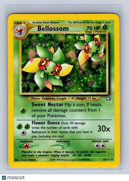 2000 Pokemon Neo Genesis Bellossom Holo #3/115 LP