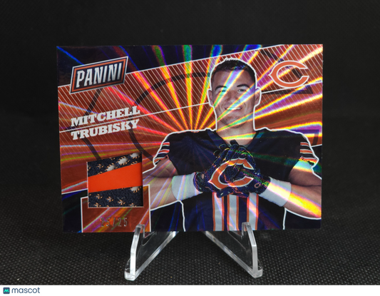 2017 Panini The National Mitchell Trubisky Rainbow Spokes Patch /25 #2