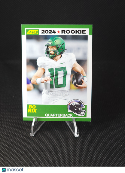 2024 Panini Score Bo Nix 35th Anniversary Rookie #9
