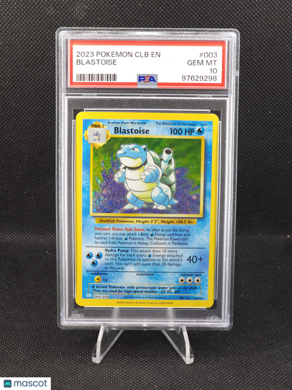 2023 Pokemon CLB English Blastoise #003 PSA 10