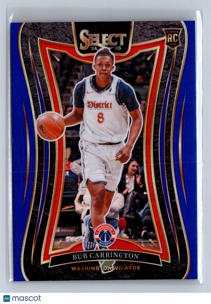 2024-25 Panini Select Bub Carrington Blue Prizm #386
