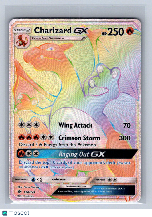 2017 Pokemon Sun & Moon Burning Shadows Charizard #150/147