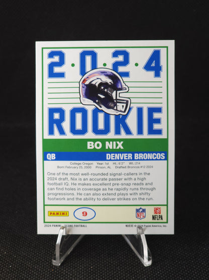 2024 Panini Score Bo Nix 35th Anniversary Rookie #9