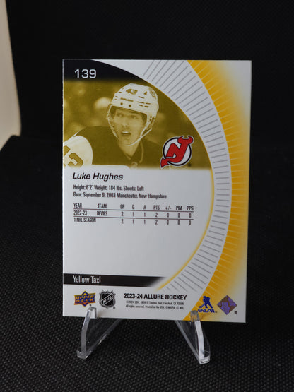 2023 Upper Deck Allure Luke Hughes Yellow Taxi #139