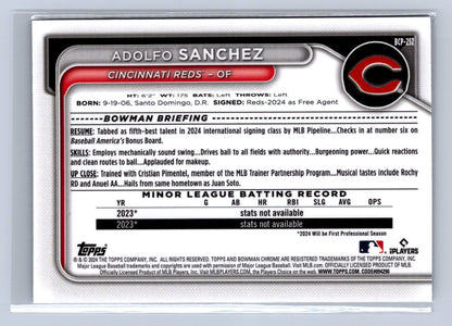 2024 Bowman Chrome Adolfo Sanchez Mega Box Mojo Refractor #BCP-252