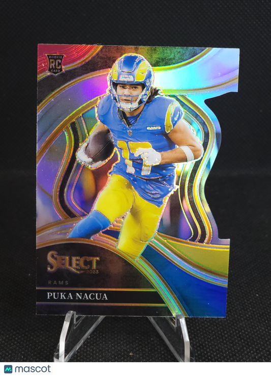 2023 Panini Select Puka Nacua Red Yellow Prizm Die-Cut #224