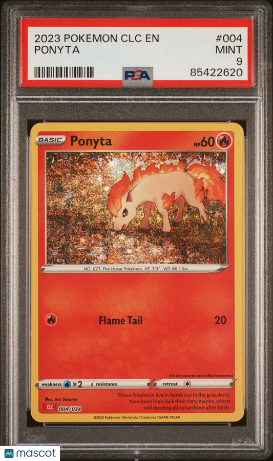 2023 Pokemon Classic CLC Ponyta #004 PSA 9