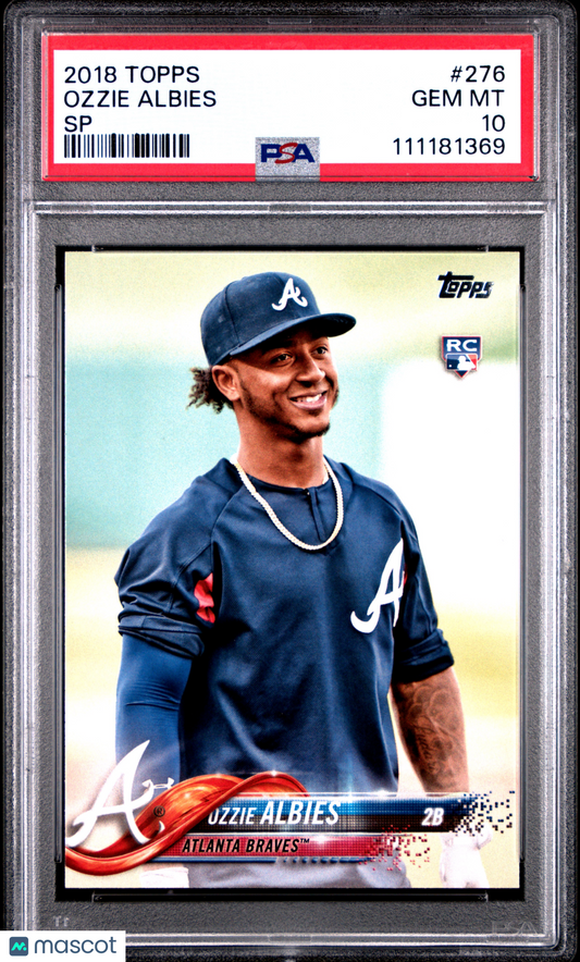 2018 Topps Ozzie Albies SP #276 PSA 10
