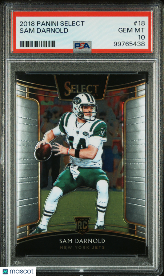 2018 Panini Select Sam Darnold #18 PSA 10