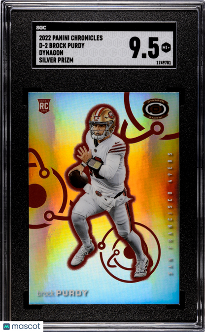 2022 Panini Chronicles Brock Purdy Dynagon Silver Prizm #D-2 SGC 9.5