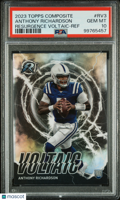2023 Topps Composite Resurgence Voltaic Anthony Richardson Ref #RV3 PSA 10