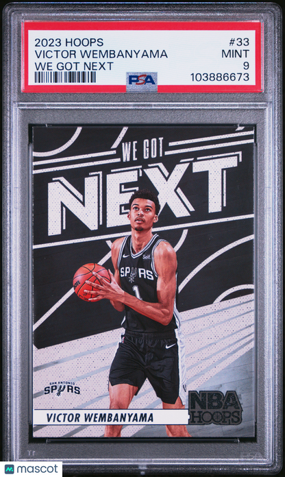 2023 Panini NBA Hoops We Got Next Victor Wembanyama #33 PSA 9