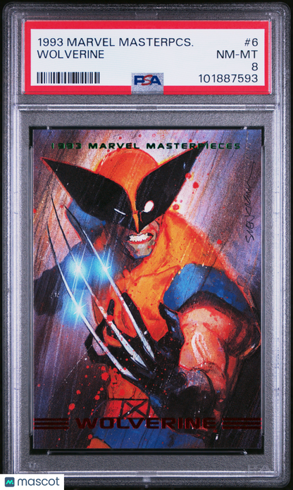 1993 Marvel Masterpieces Wolverine #6 PSA 8