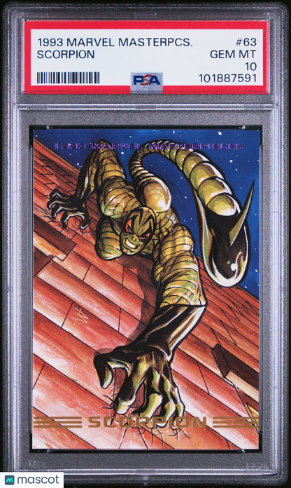 1993 Marvel Masterpieces Scorpion #63 PSA 10