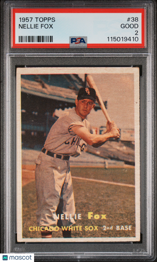 1957 Topps Nellie Fox #38 PSA 2