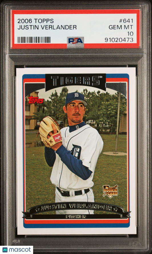 2006 Topps Justin Verlander #641 PSA 10