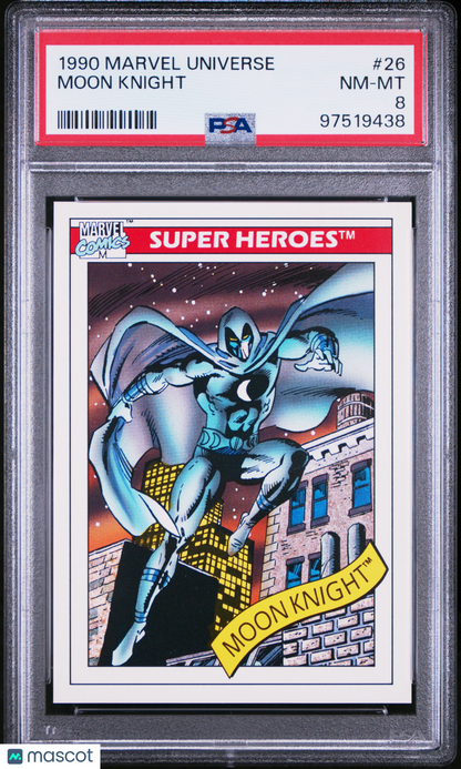 1990 Marvel Universe Moon Knight #26 PSA 8